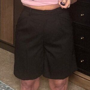 H&M Black Knee-Length Shorts — NWT, Size 6